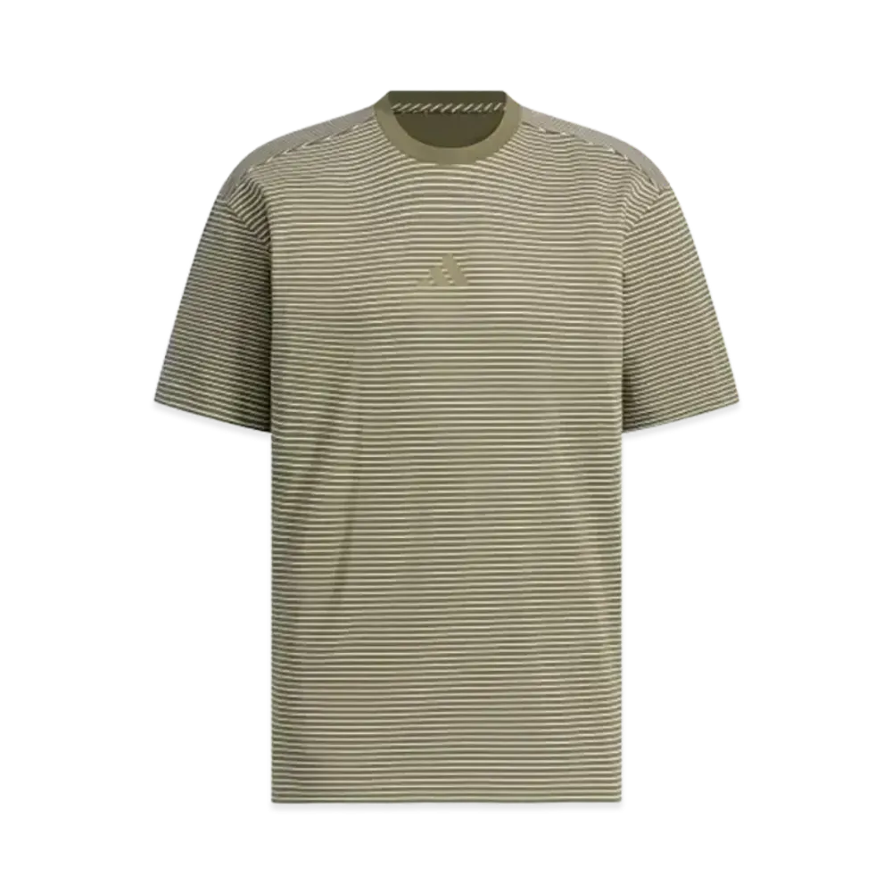 adidas City Escape Loose Fit Micro Border Heavyweight Short Sleeve T-Shirt "Olive Strata/White"