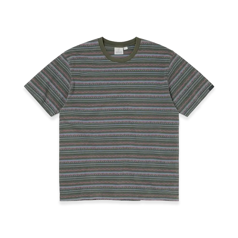 thisisneverthat x GRAMICCI Faded Striped Tee "Sage"