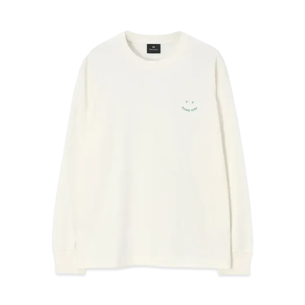 Paul Smith Happy Long Sleeve Tee "White"