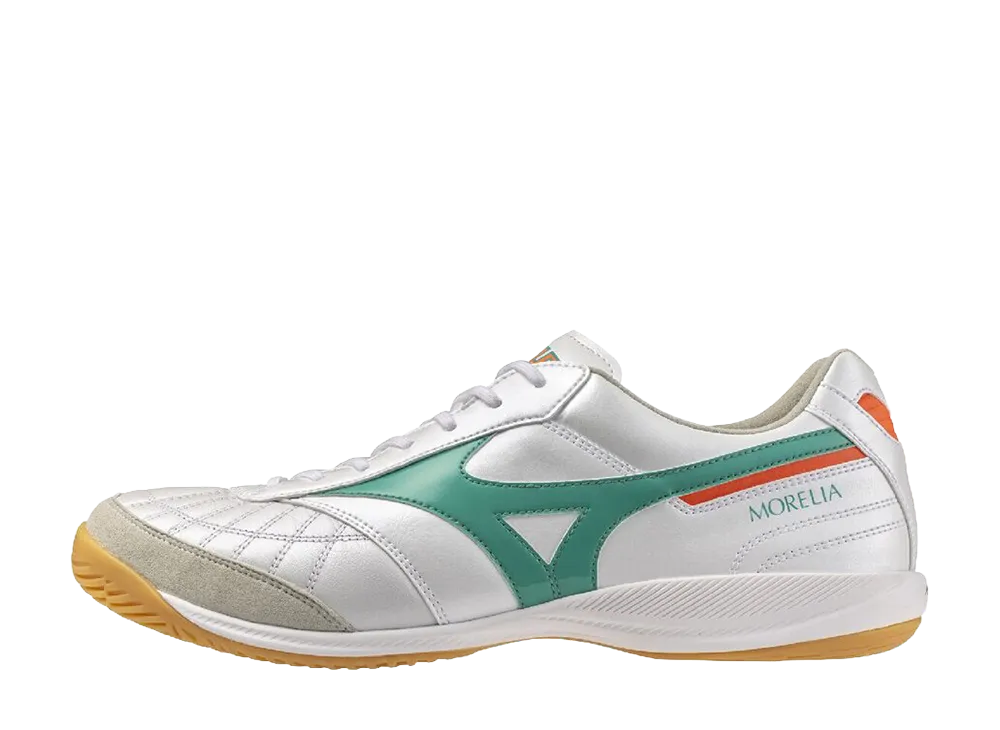 Mizuno Morelia Sala Japan In "Super White Pearl/Green"