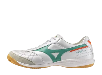 Mizuno Morelia Sala Japan In "Super White Pearl/Green"