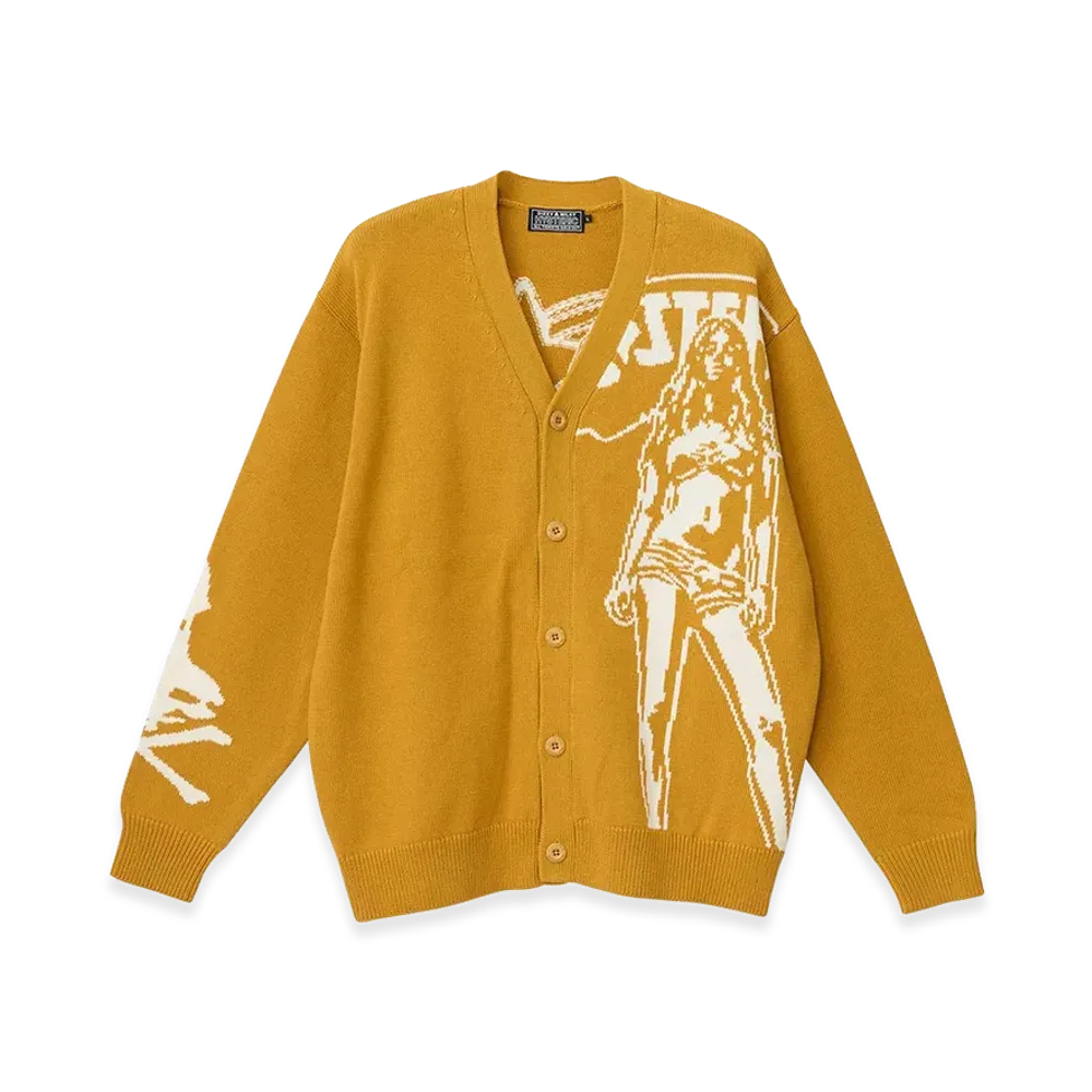 HYSTERIC GLAMOUR Hysteric Woman Knit Cardigan "Yellow"
