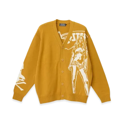 HYSTERIC GLAMOUR Hysteric Woman Knit Cardigan "Yellow"