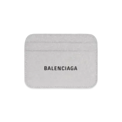 BALENCIAGA Cash Card Holder Sparkling Fabric "Silver"