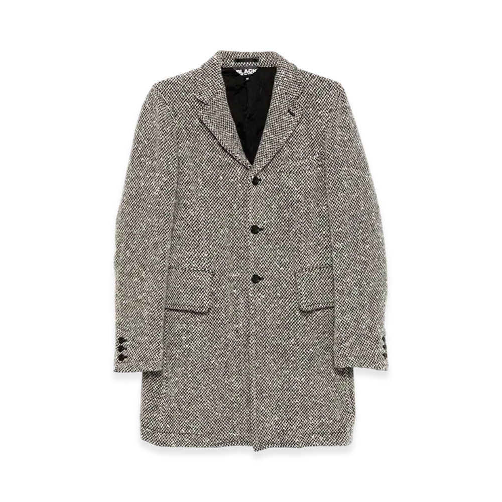 BLACK COMME des GARCONS Herringbone Single Coat "Black"
