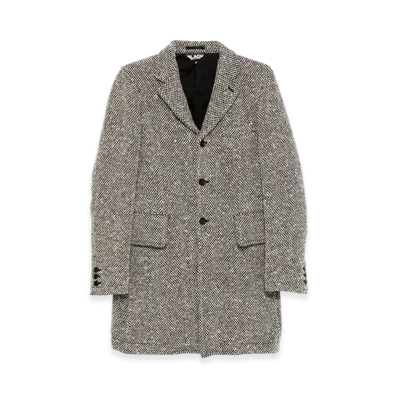 BLACK COMME des GARCONS Herringbone Single Coat "Black"