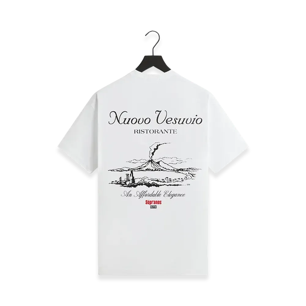 Kith x The Sopranos Nuovo Vesuvio Vintage Tee "White"