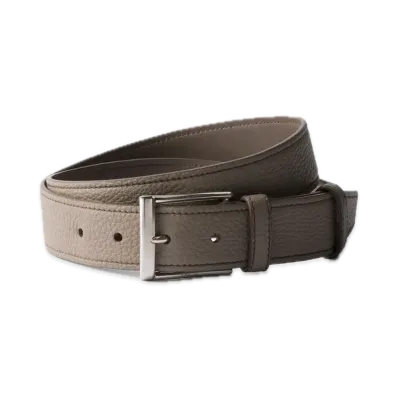 PRADA Leather Belt "Gray Brown"