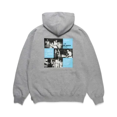WACKO MARIA BLUE NOTE Middle Weight Pull Over Hooded Sweat Shirt Type-1 "Gray"