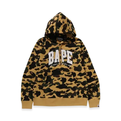A BATHING APE 1St Camo Bape Pullover Hoodie "Yellow"