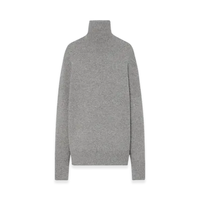 The Row Women's Stepny Wool and Cashmere Tops "Grey Melange"
