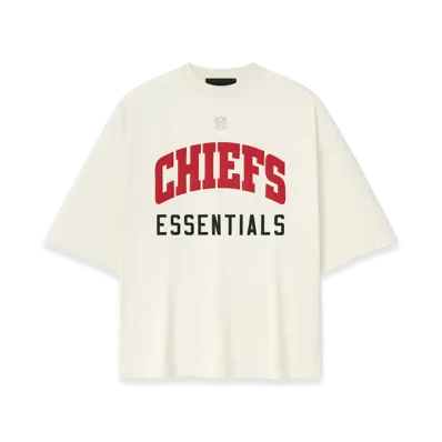 FEAR OF GOD ESSENTIALS Chiefs 90s 3/4 Sleeve Football Tee "Cream White"