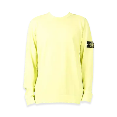 Stone Island 554D9 White Frost Treatment Crewneck Knit- 21SS "Pistachio"