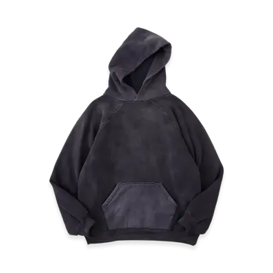 NICENESS Farrell Distressed Sweat Hoodie "Black"