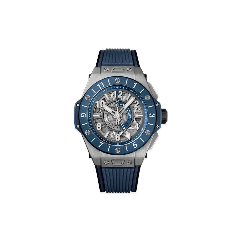 HUBLOT Big Bang Unico GMT Titanium Blue Ceramic 45mm