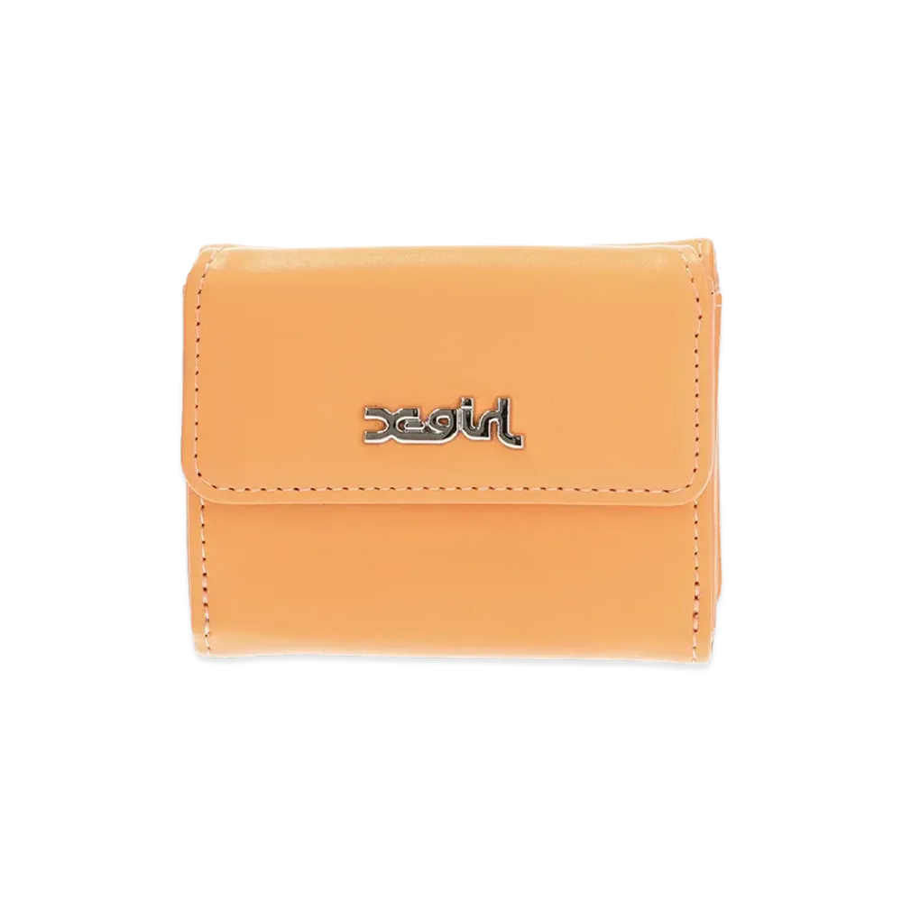 X-Girl Women's Faux Leather Mini Wallet "Orange"