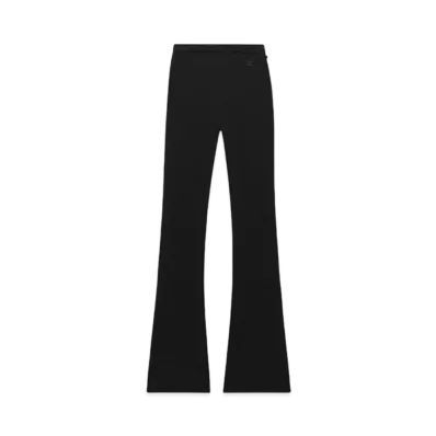 Courreges Reedition Rib Knit Pants "Black"