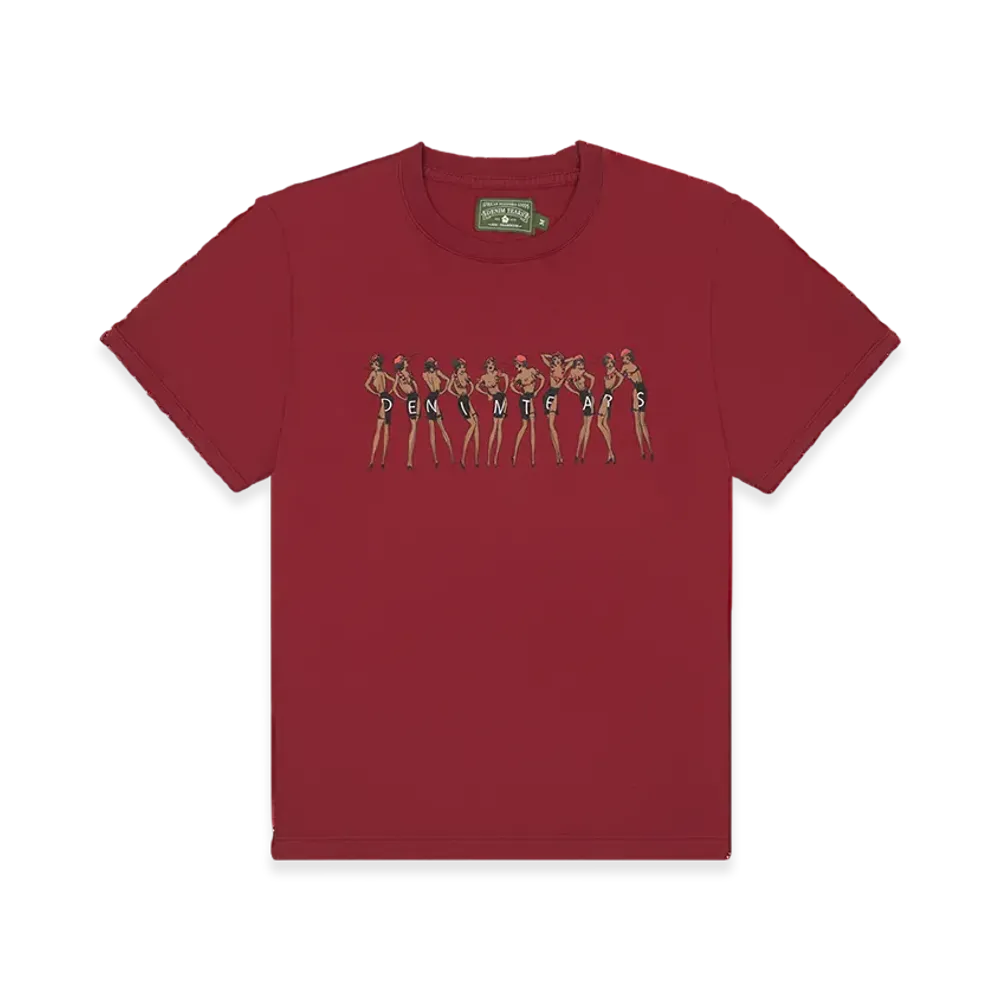 DENIM TEARS Dancer Tee "Burgundy"