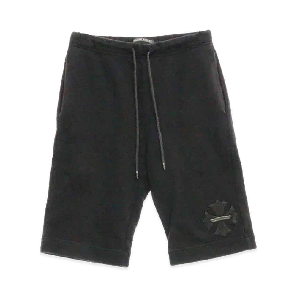 Chrome Hearts CH Patch Sweat Shorts "Black"