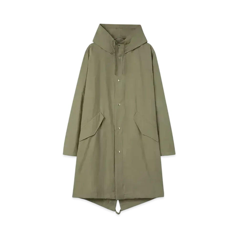 Jil Sander Men's Logo Parka "Slate Green"