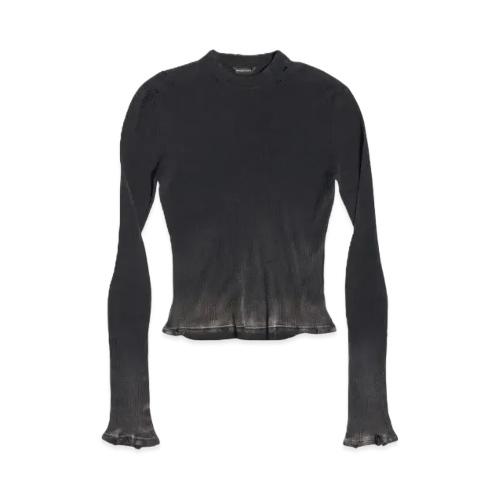 BALENCIAGA Long Sleeve Tops In "Black"