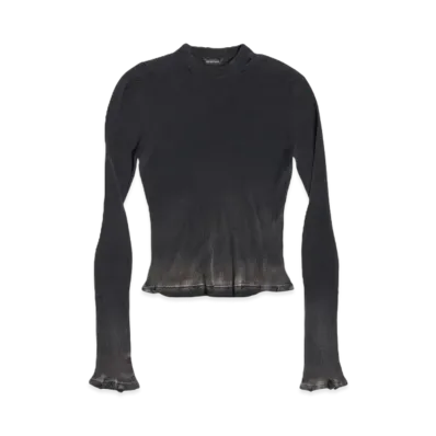 BALENCIAGA Long Sleeve Tops In "Black"
