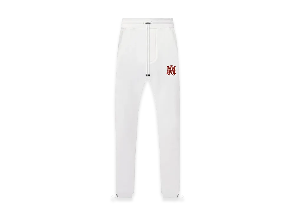 AMIRI MA Logo Sweatpant "White/Red"