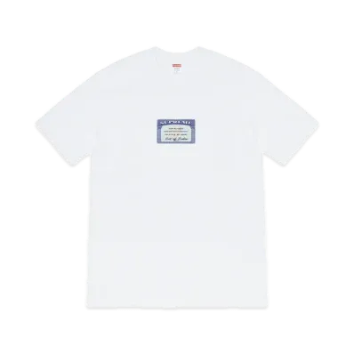 Supreme Social Tee "White"