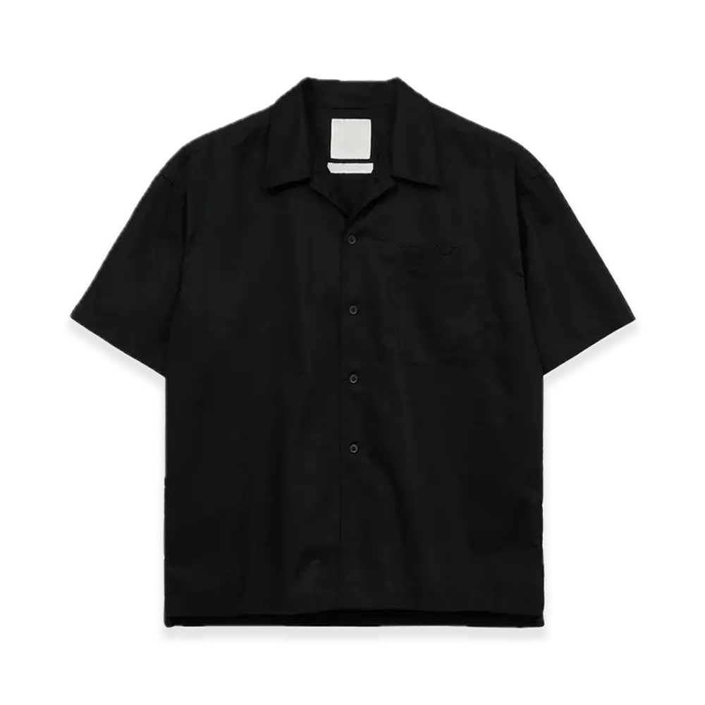GDC x S'YTE Embroidery Open Collar Shirts "Black"