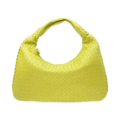Bottega Veneta Lambskin Hand Bag "Yellow"