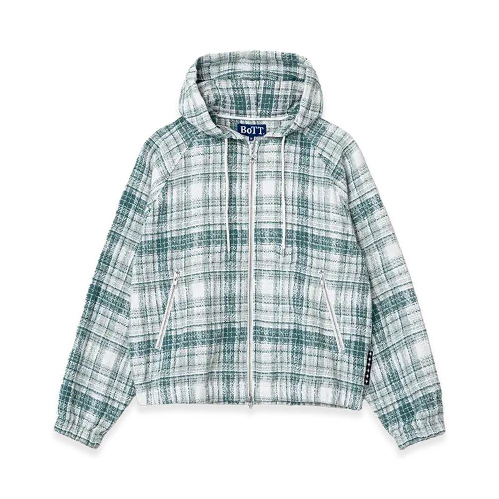 BoTT Heavy Check Zip Hoodie "Green"