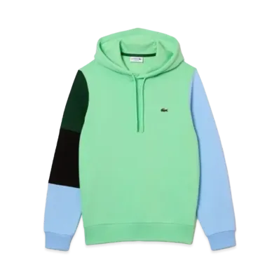 LACOSTE Sleeve Color Scheme Zip Up Parka "Light Green"