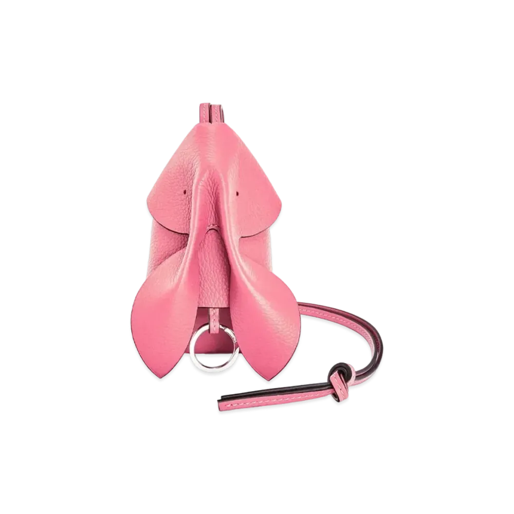 LOEWE Bunny Key Cardholder In Grained Calfskin "New Candy"