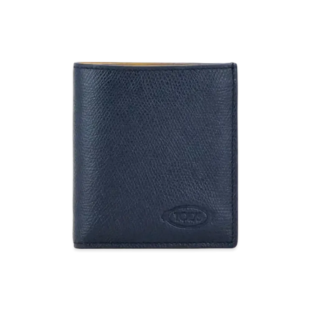 TOD'S Wallet In Leather "Blue/Yellow"