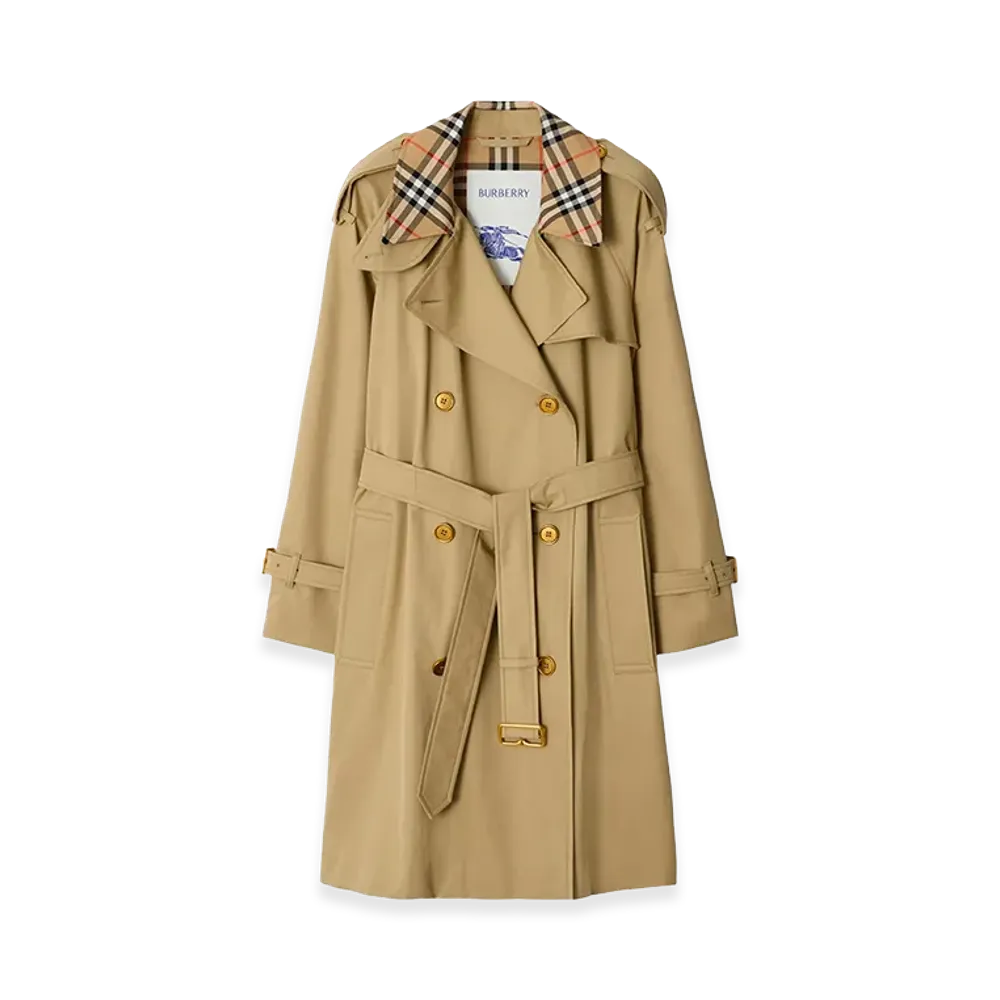 Burberry Women's Gabardine Castleford Trench Coat "Beige"