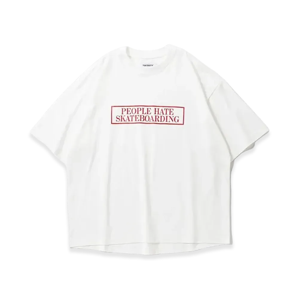 TIGHTBOOTH People Hate Skate Tee "White"