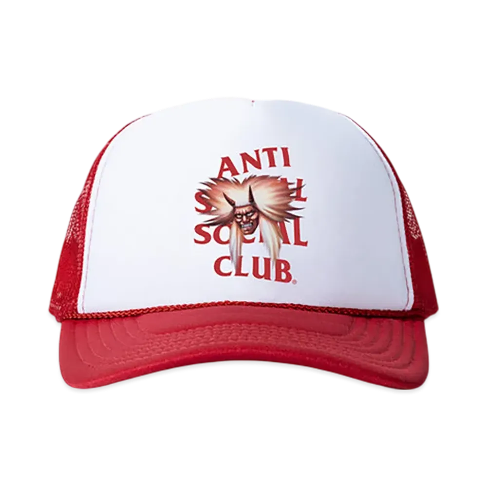 ANTI SOCIAL SOCIAL CLUB x Shinobi Flying Demon Cap "Red/White"