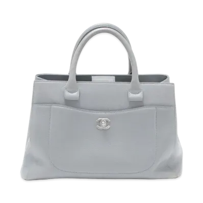 CHANEL Neo Executive Caviar Skin Hand Bag "Gray"