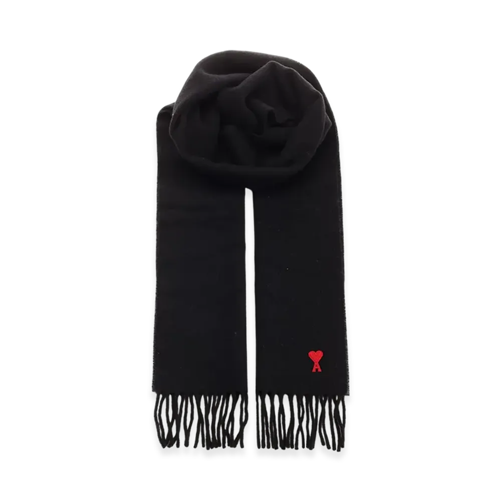AMI PARIS Ami De Coeur Scarf "Black"