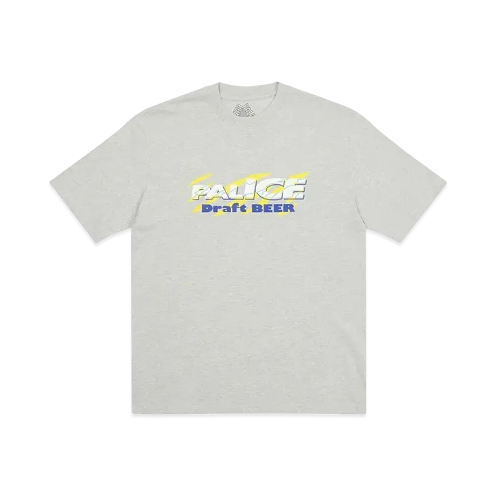 PALACE Light Beer T-Shirt "Grey Marl"