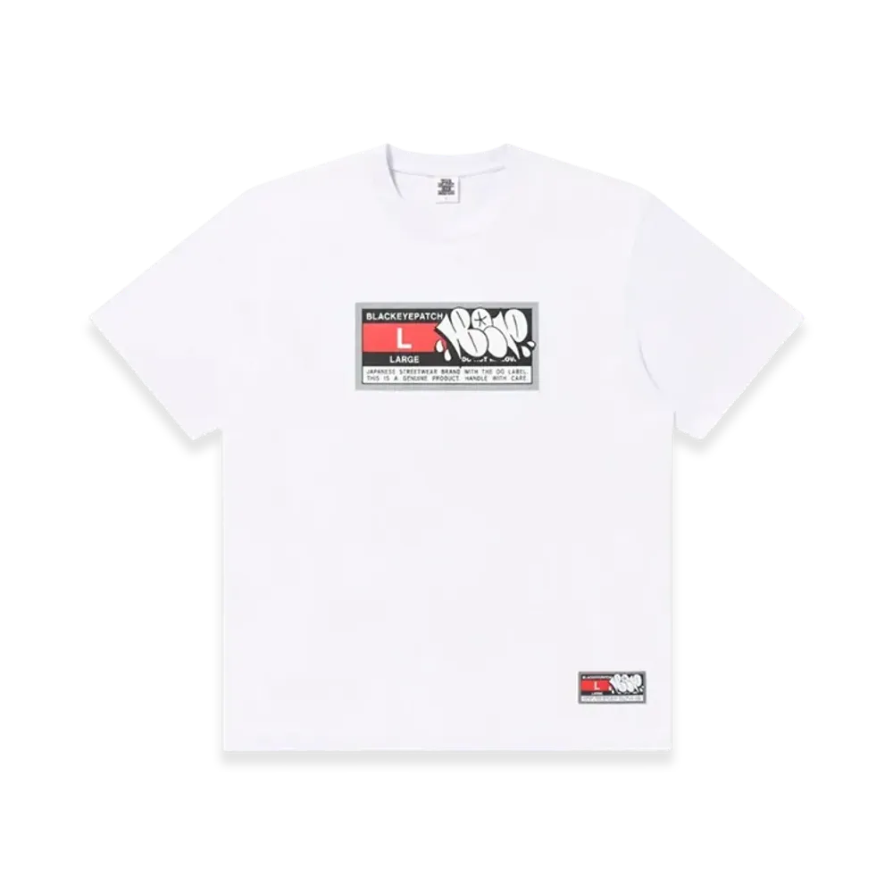 BlackEyePatch Big Sports Tag Tee "White"