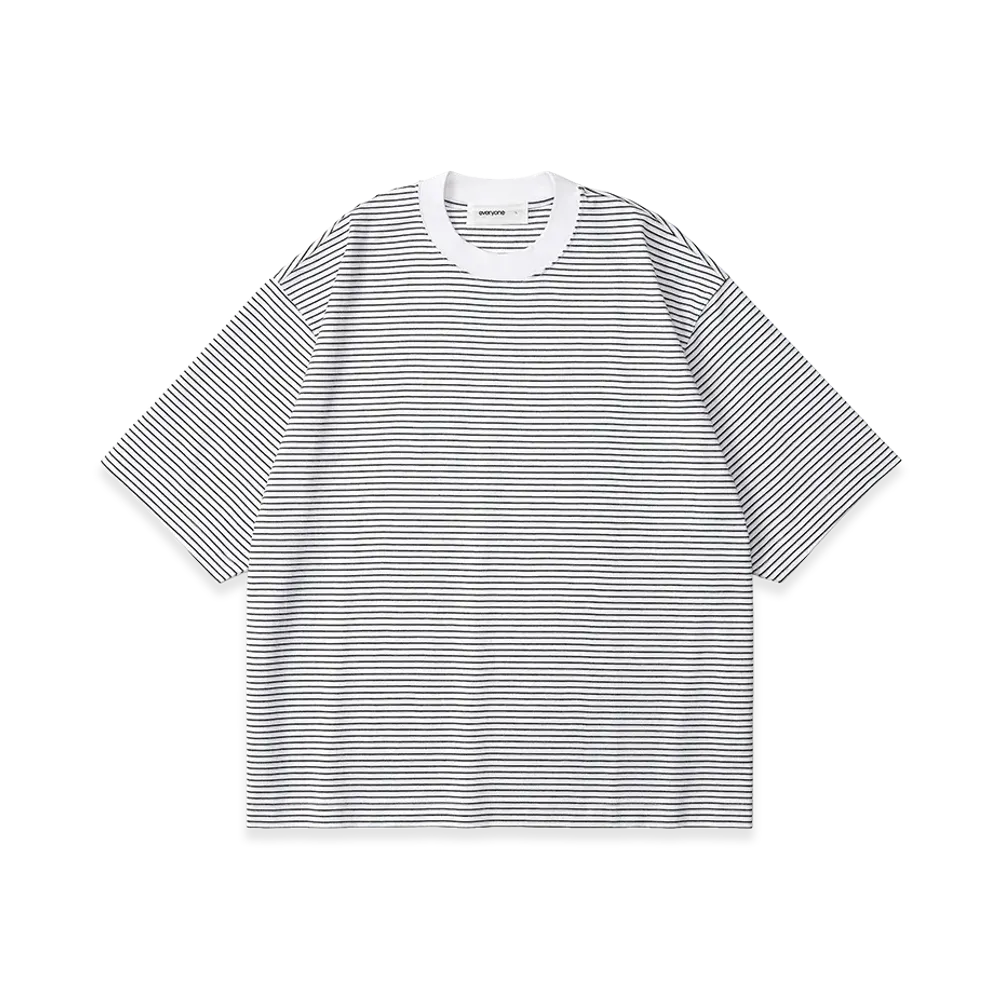 everyone Og Border Short Sleeve Tee Shirt "White"