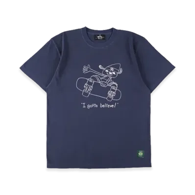 WIND AND SEA x Parappa The Rapper Parappa Pensil Art Tee "Navy"