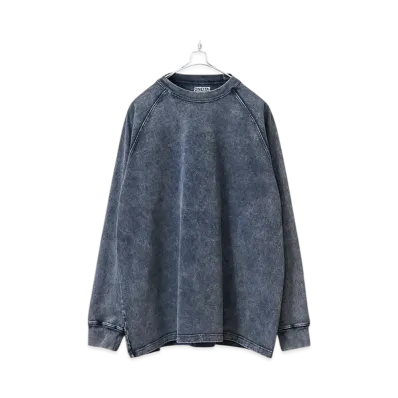 ONEITA Power Tee Super Heavyweight 13oz Long Sleeve T-Shirt "Navy"
