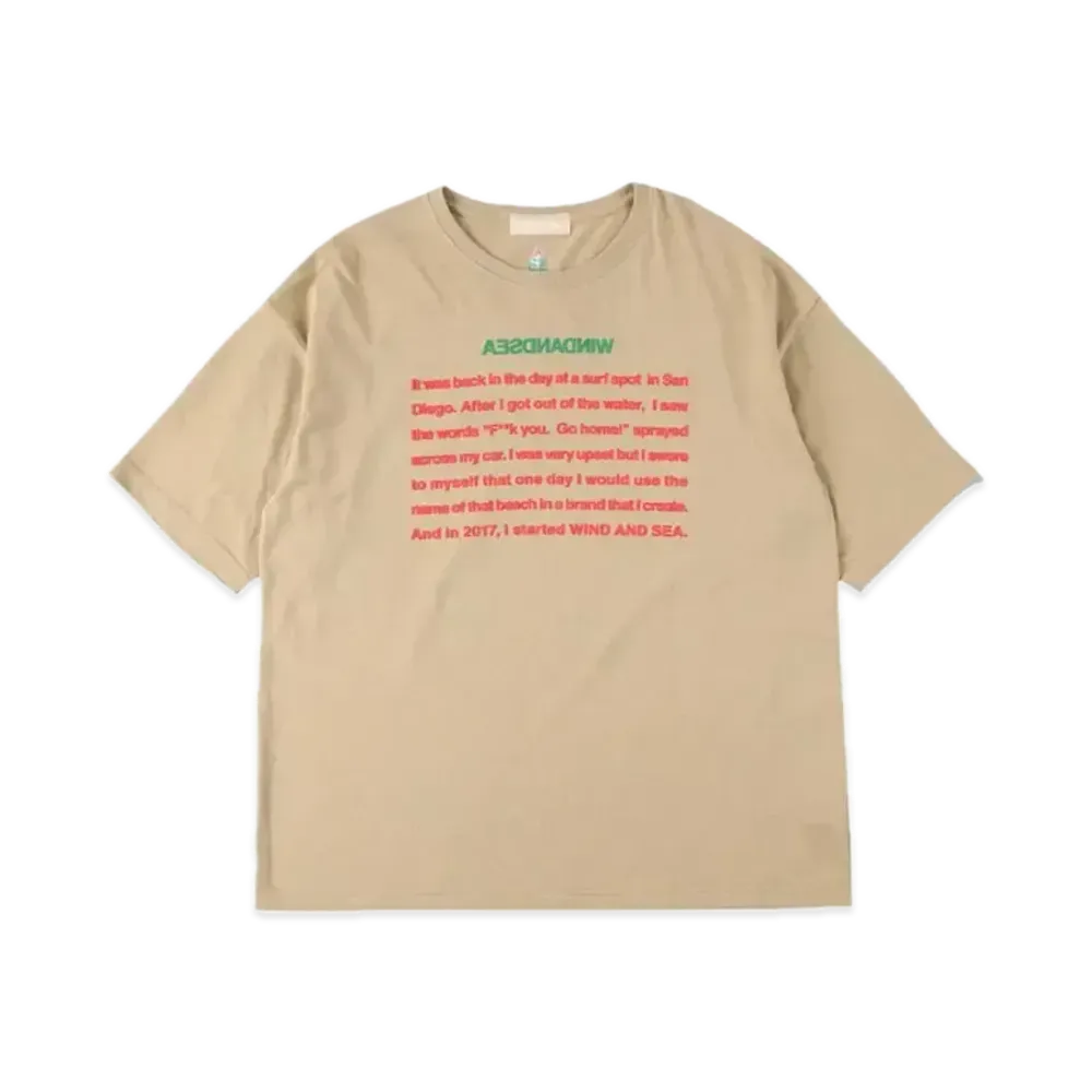 WIND AND SEA A32 Basis Sea T Shirt "Beige"