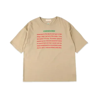 WIND AND SEA A32 Basis Sea T Shirt "Beige"