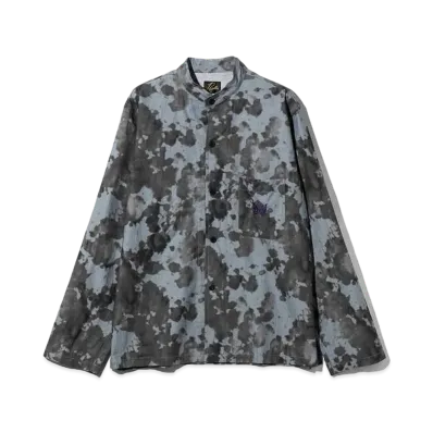 Needles x ts(s) Unity Shirt- Splashed Dirt Print "Blue Grey"