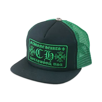 Chrome Hearts Trucker Cap CH "Black/Green"