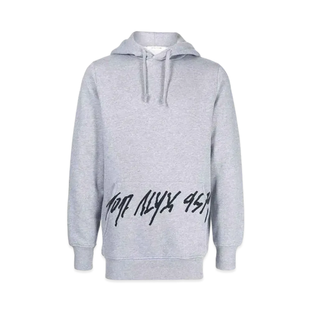 1017 ALYX 9SM Ogo-Print Drawstring Hoodie "Gray"