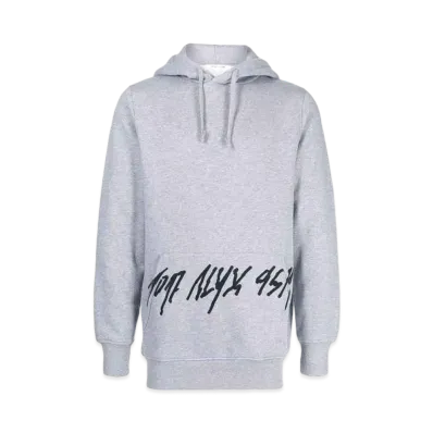 1017 ALYX 9SM Ogo-Print Drawstring Hoodie "Gray"